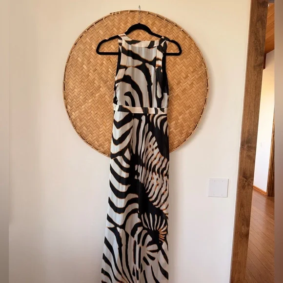 ROBERTO CAVALLI TARGET AUSTRALIA BROWN ANIMAL PRINT MAXI DRESS RESORT-WEAR NWT - Picture 9 of 15